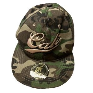 Mens California Republic by Academy Fits Camo bill Snap back Cap Trucker NEW